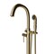 Castello Usa Neptune Freestanding Brushed Gold Gooseneck Tub Filler Faucet with Breeze Handle CB-F04-BG-J0806 - alternate 7
